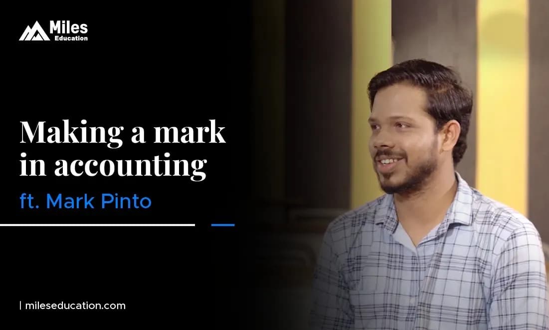 Miles CMA Alumni: Making a mark in accounting ft. Mark Pinto