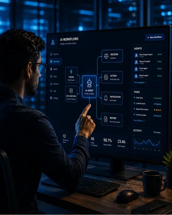 Miles AI Labs — AI workflows dashboard