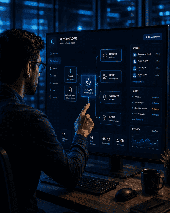 Miles AI Labs — AI workflows dashboard